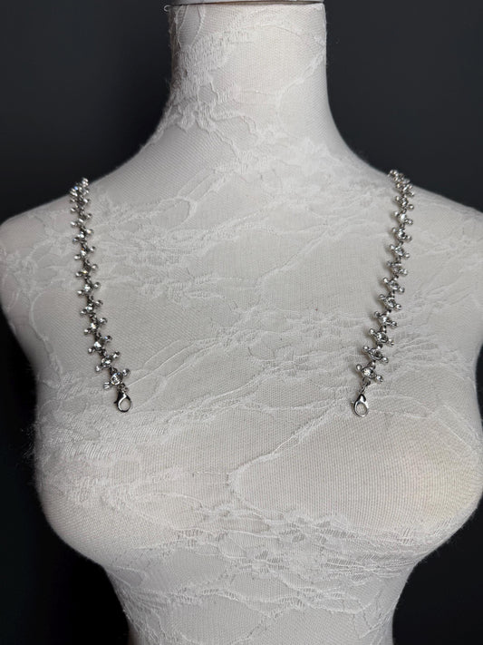 Jewel Diamanté Metal Chain Straps, Quality Chain Straps, Shoulder Straps, 100+ sizes, Bra Straps, Chain, Swimwear, Elegant Bra Straps