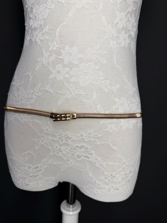 Gold Metal Belt, Skinny Belt, 4 sizes, Elegant Belt