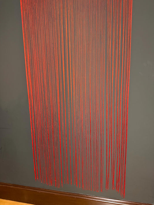 Red Soft Fringe Trim, 80" Drop, Backdrop Decor