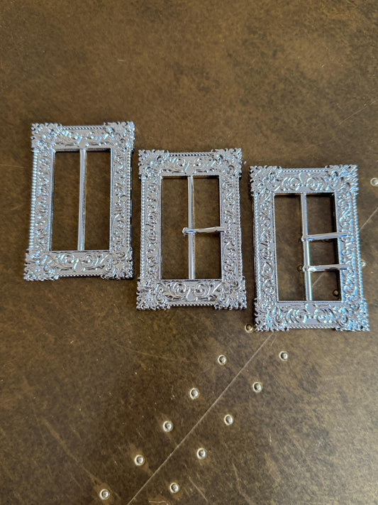 Metal Buckle, Statement Buckle, Silver Colour Solid Metal Buckle, 8.5cm x 5.5cm, Couture, Swimwear, Clothing, Dresses