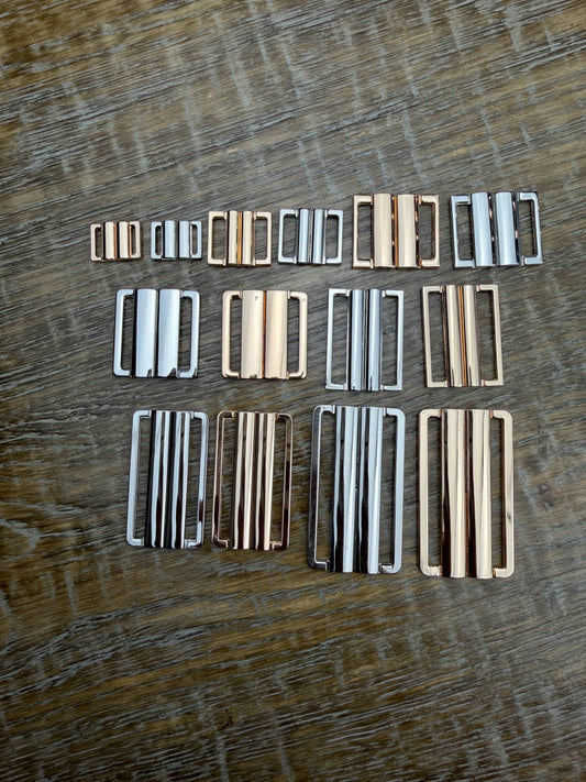 Two Part Buckle, Metal Buckle, Swimwear, Too, Dress, Belt, Clasp, Gold, Silver, 7 Sizes