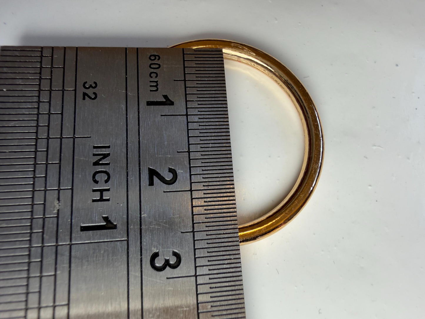 Gold Metal Ring, Alloy Metal Ring, 3cm