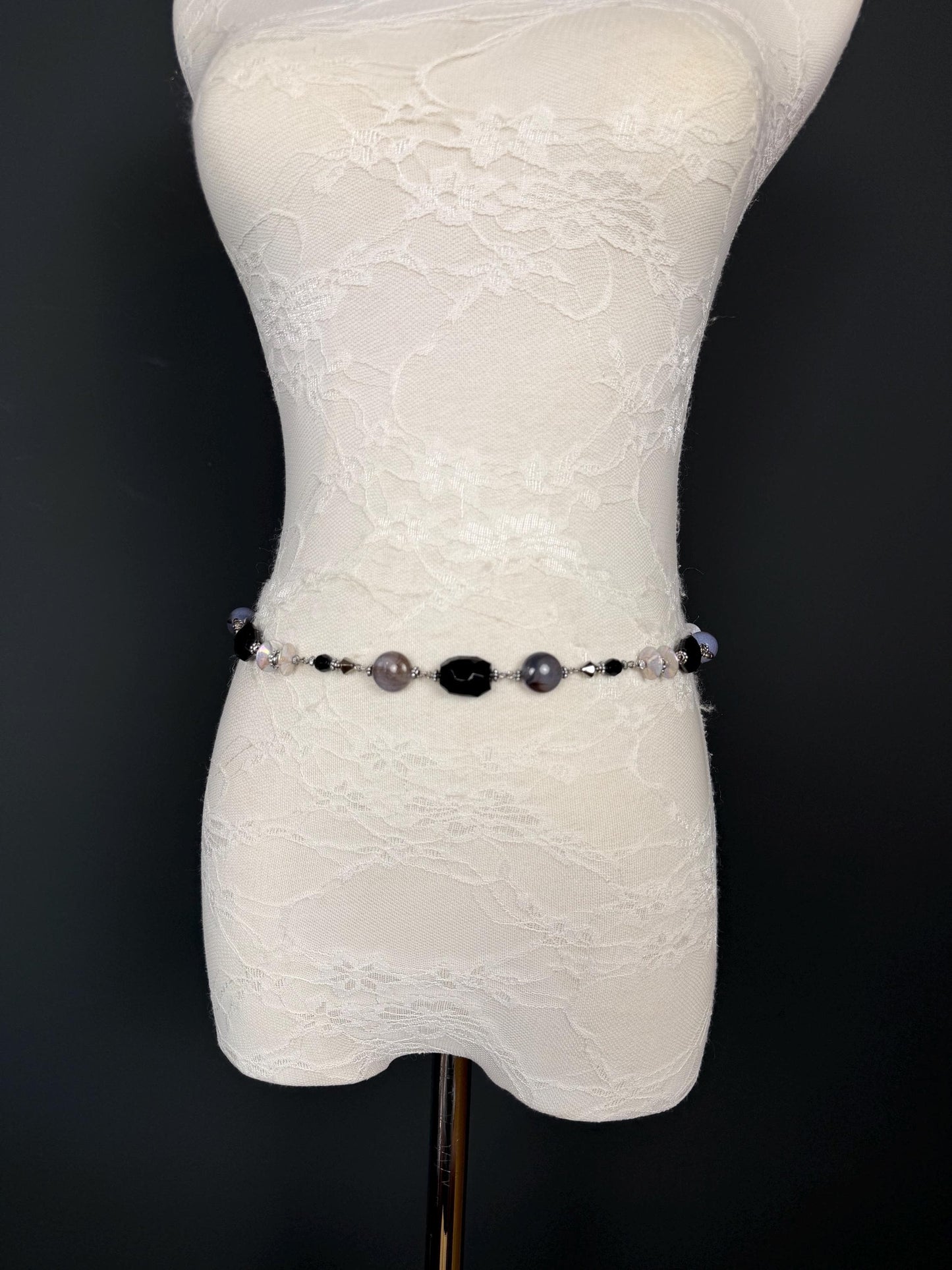 Multi Bead Belt, Chain Belt, Vintage Style Belt, Beads, Fashion Belt, Gift, Quality Belt, Elegant, Swimwear Belt