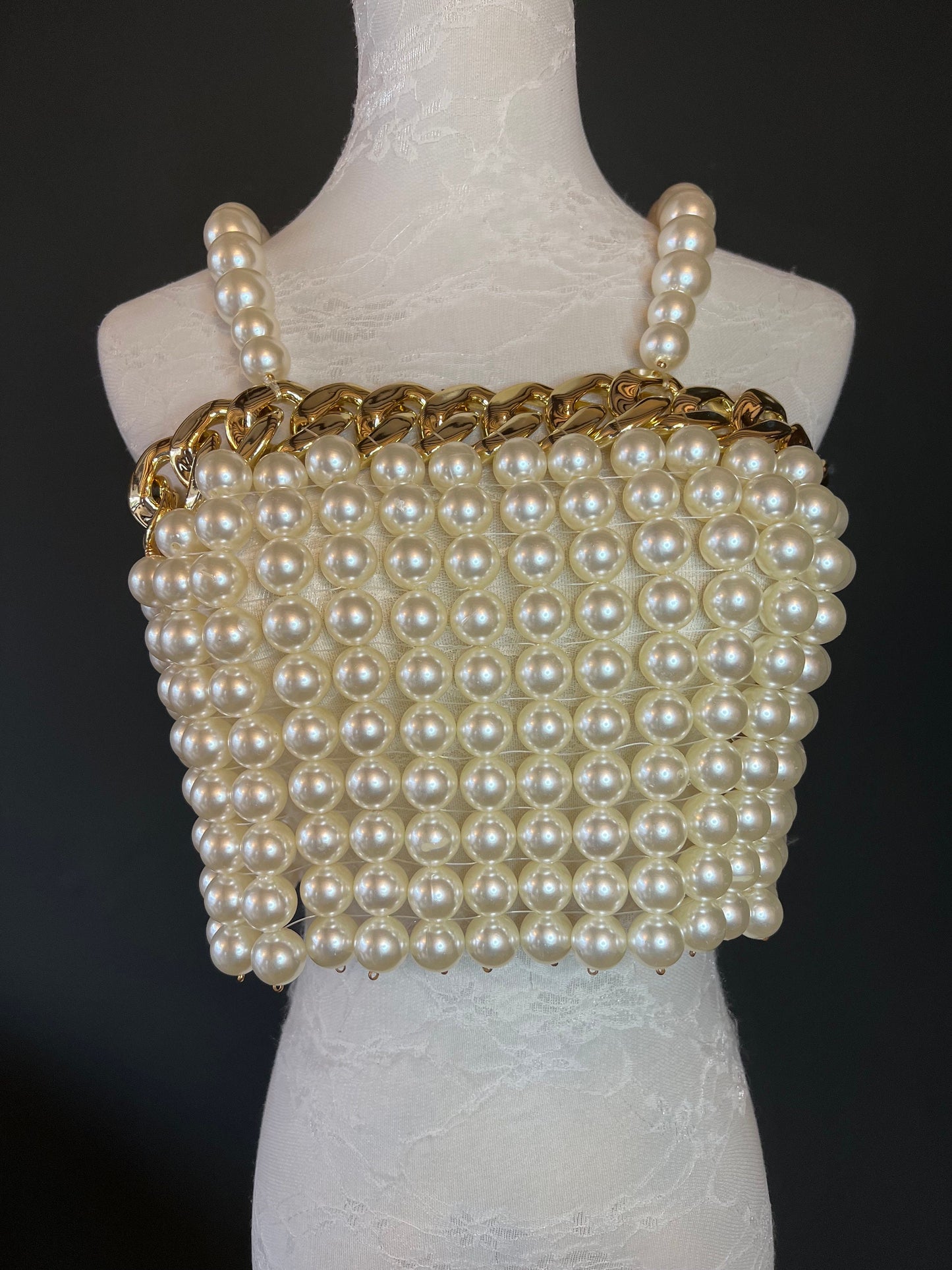 Ivory Pearl Vest Top