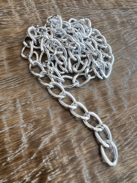Large Link Silver Necklace Chain
