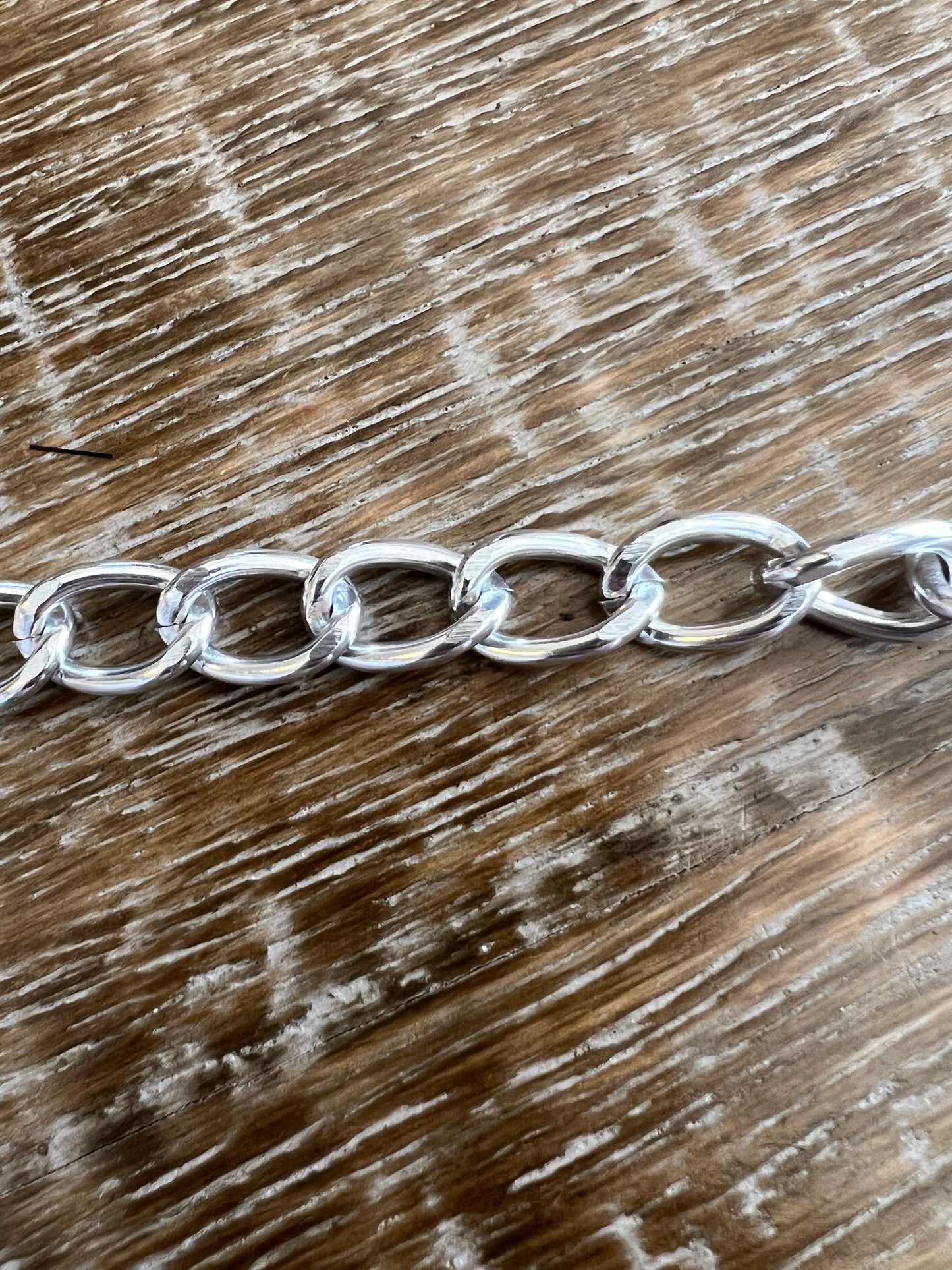 Large Link Silver Necklace Chain