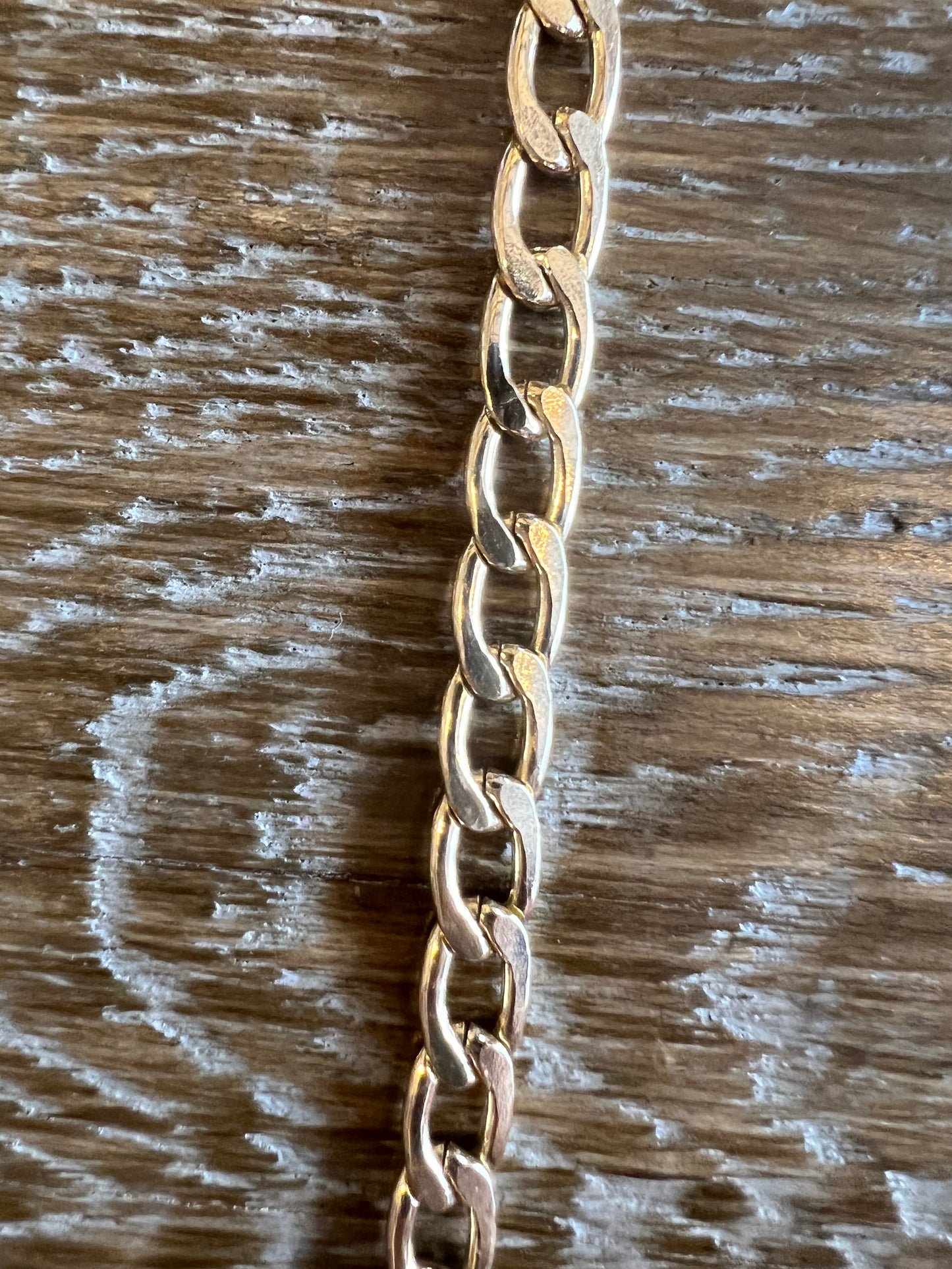 Light Gold Flat Link Necklace Chain