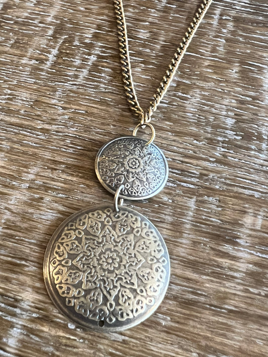 Vintage Disc Pendant