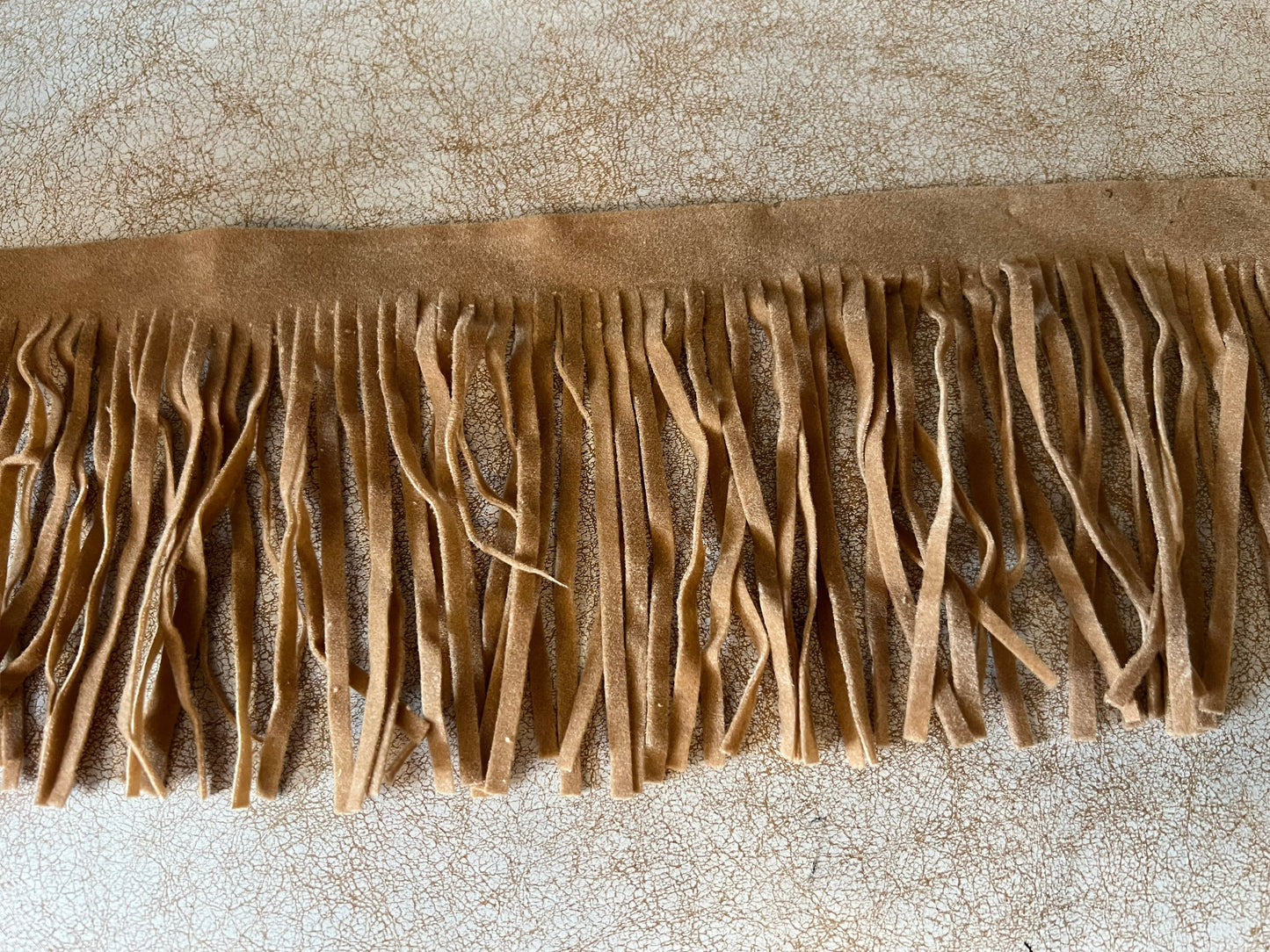 Faux Suede Fringe Trim