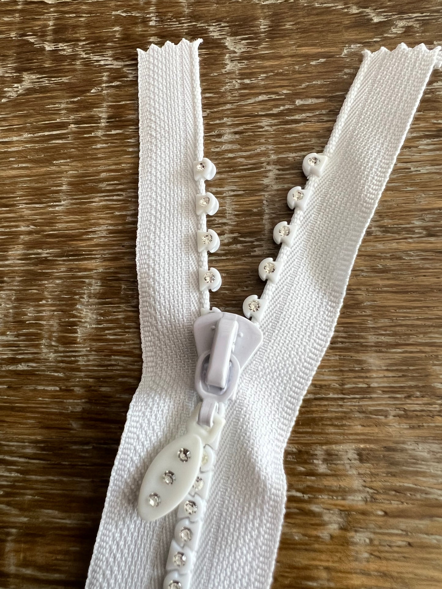 5inch Diamante Teeth Closed End Zipper