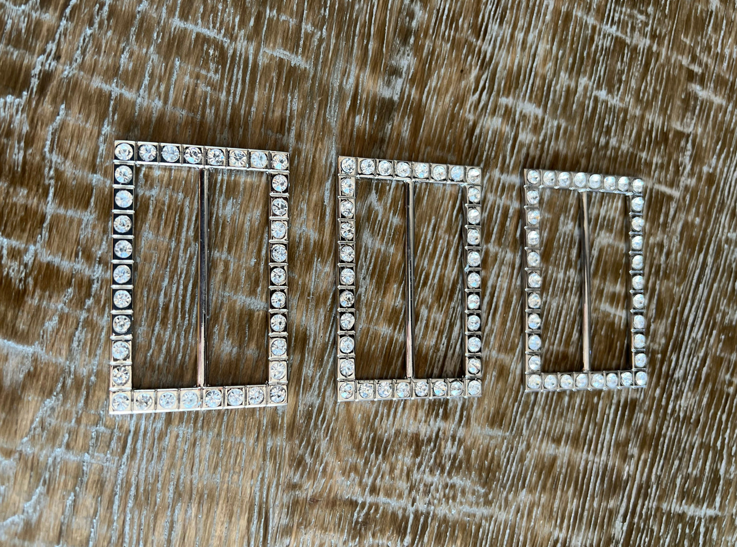Diamante Rectangle Buckle