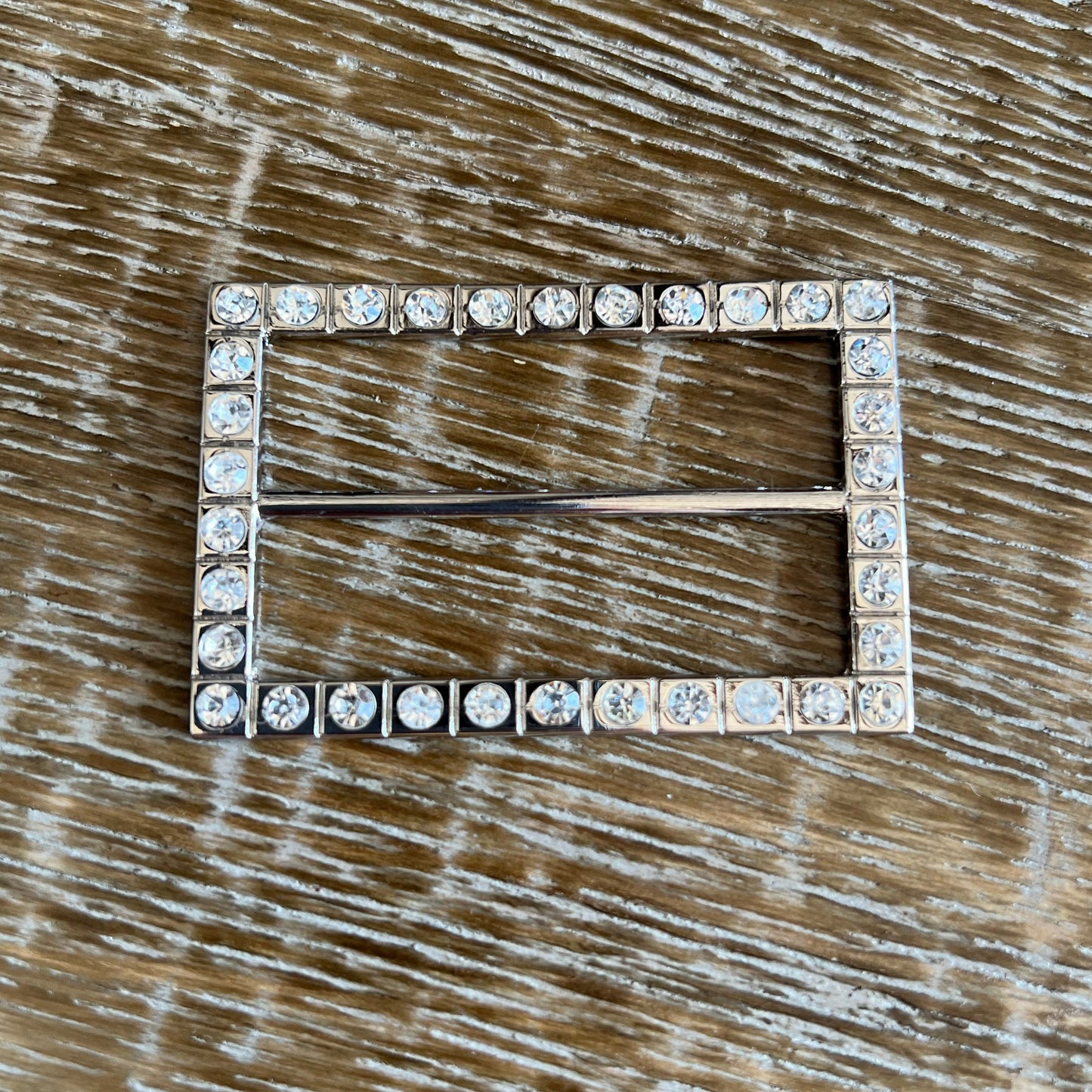 Diamante Rectangle Buckle