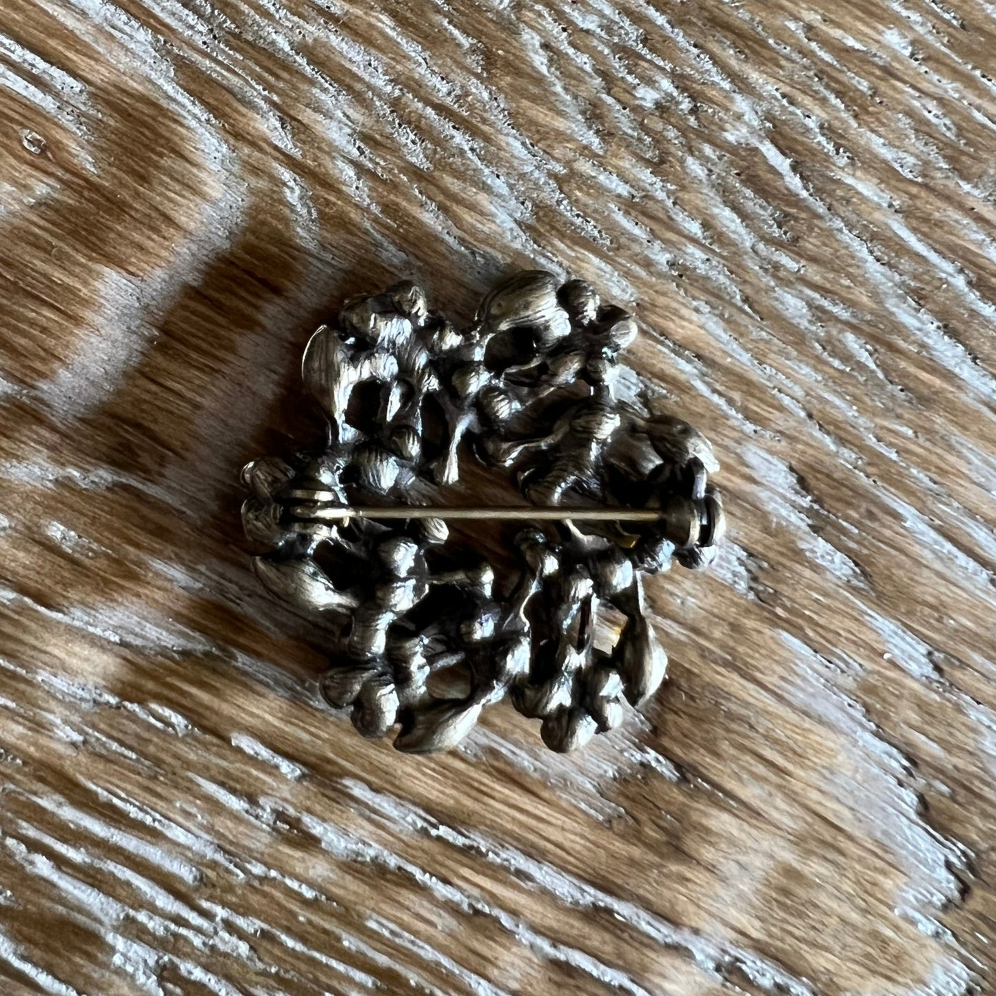 Antique Gold Flower Brooch