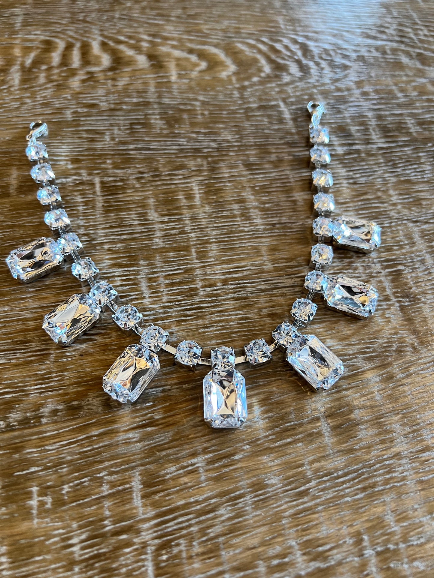 Diamond Effect Jewel Necklace