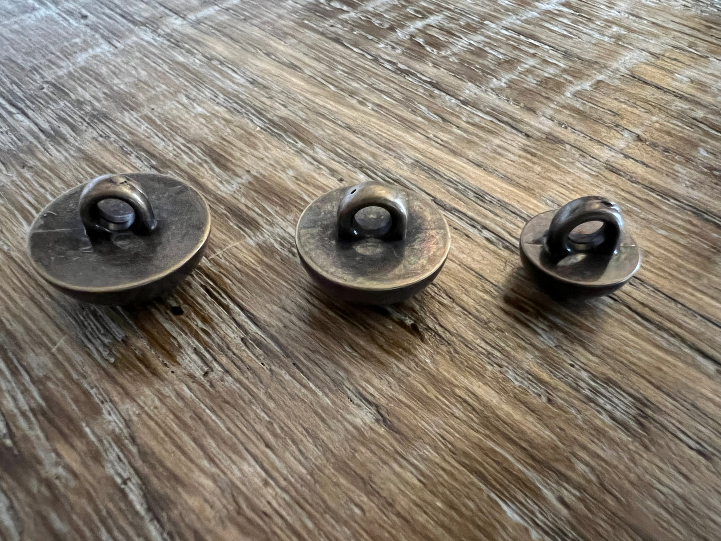 Antique Brass Dome Shank Buttons 4 sizes