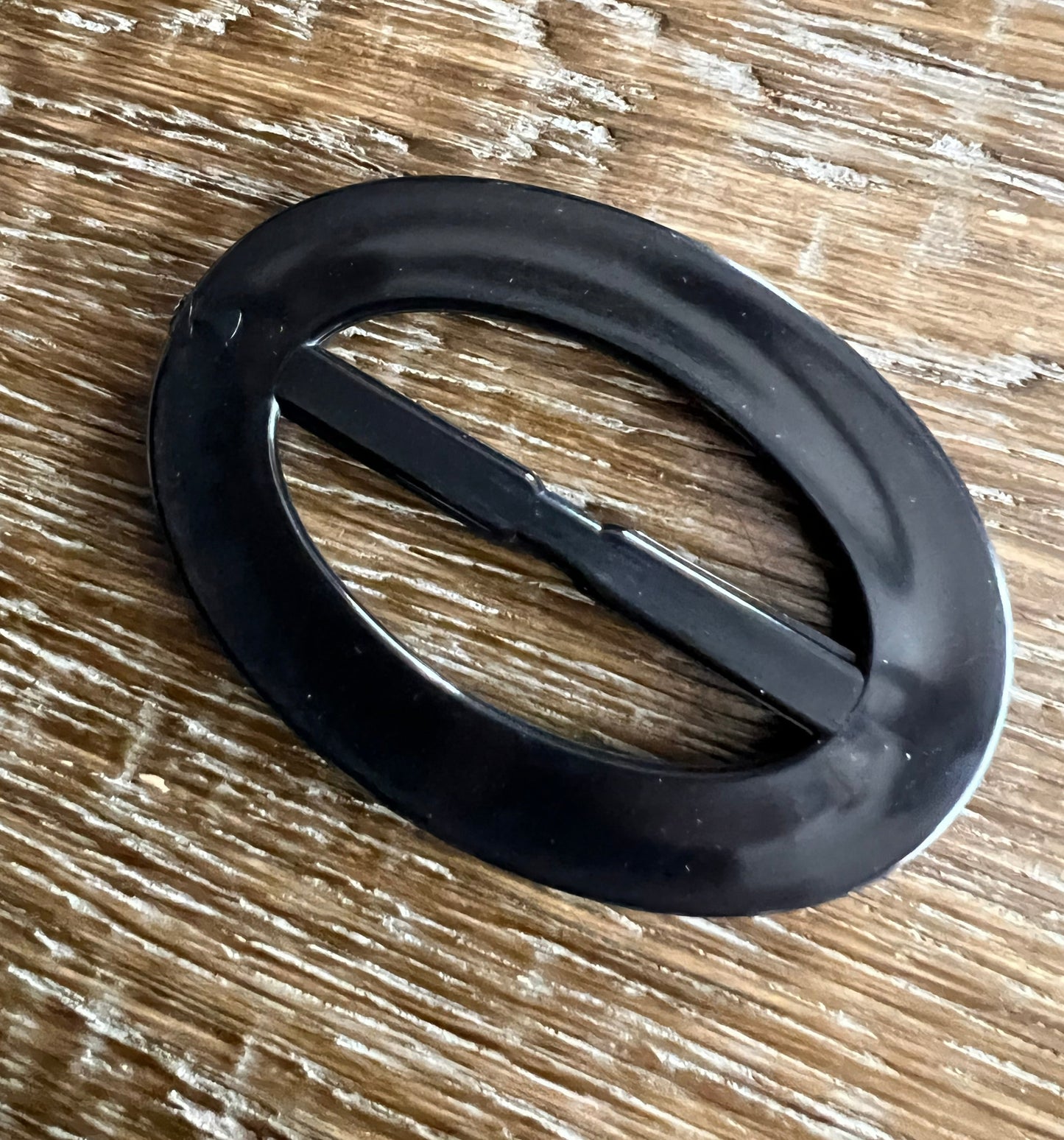6cm Black Oval Buckle