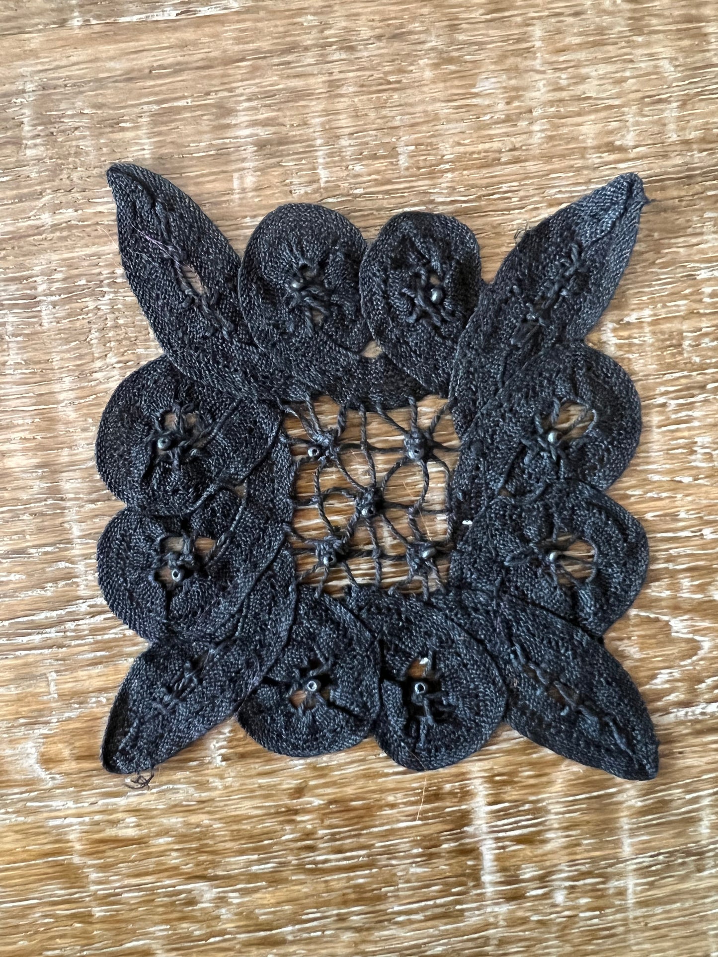Battenburg Lace Beaded Patch