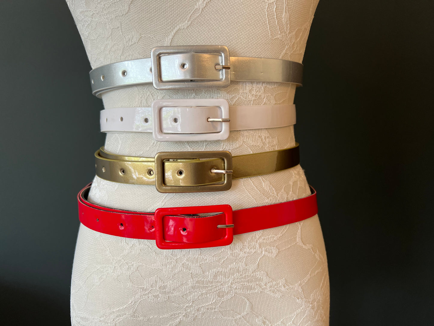 2cm Faux Leather Belt