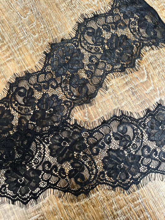 13cm Black Eyelash Lace