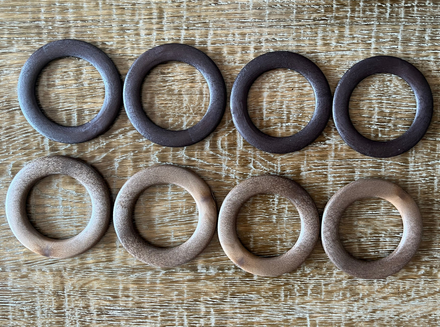 75mm Wooden Rings