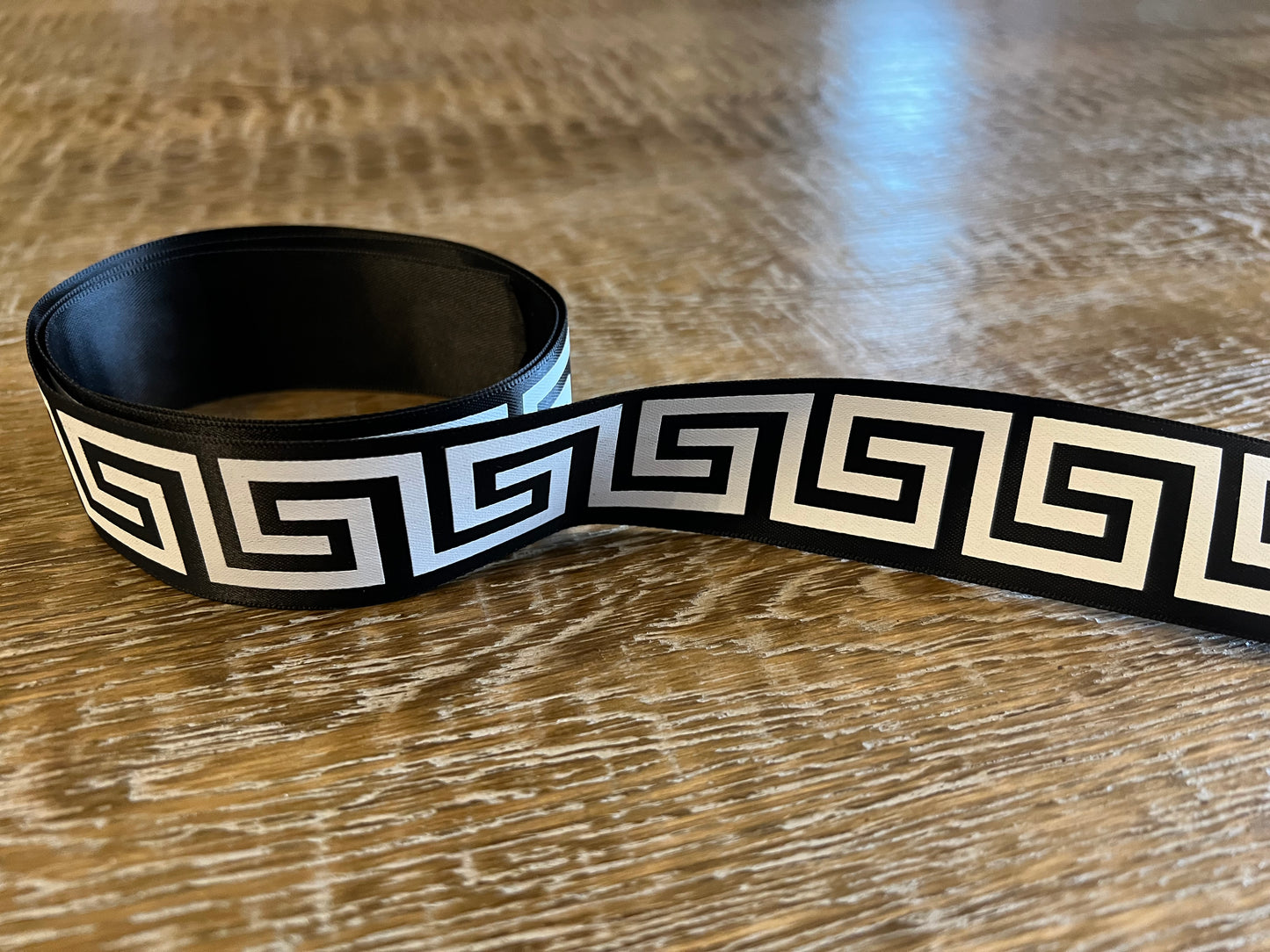 Greek Key, Geometric Print Ribbon