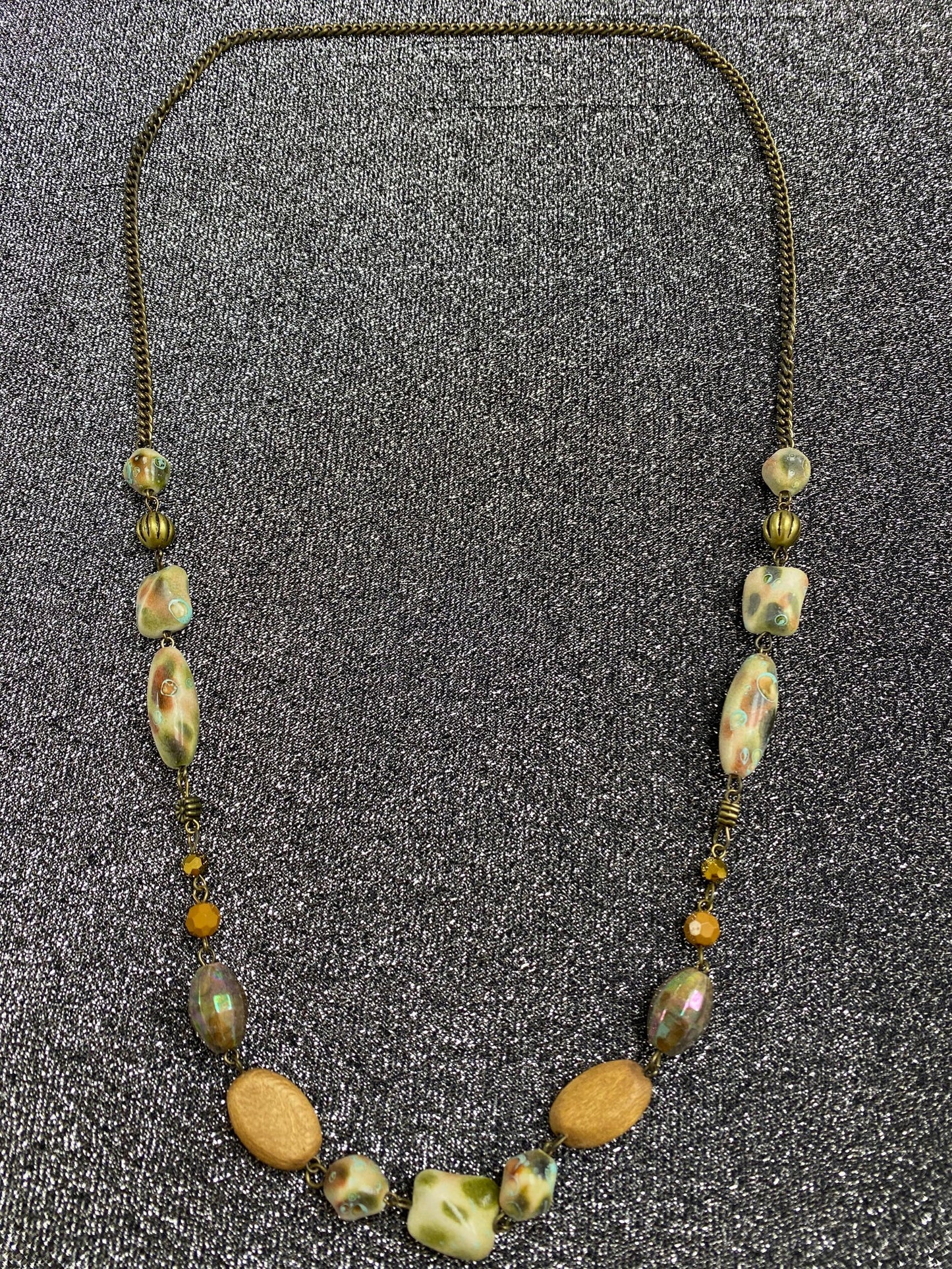 Warm Tones Beaded Necklace