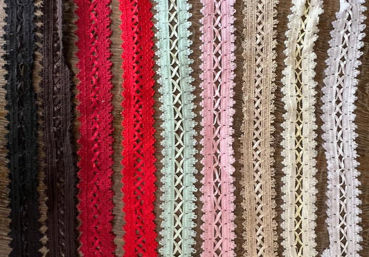 45mm Criss Cross Ribbon Lace