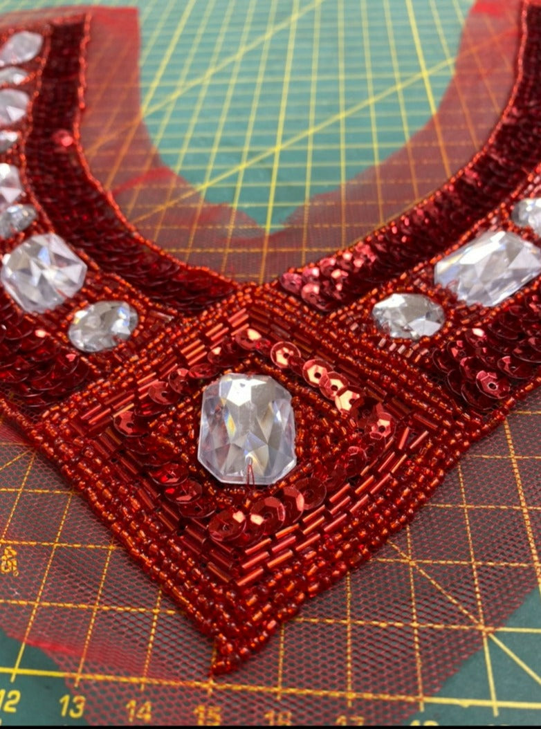 Jewel & Bead Neck Trim