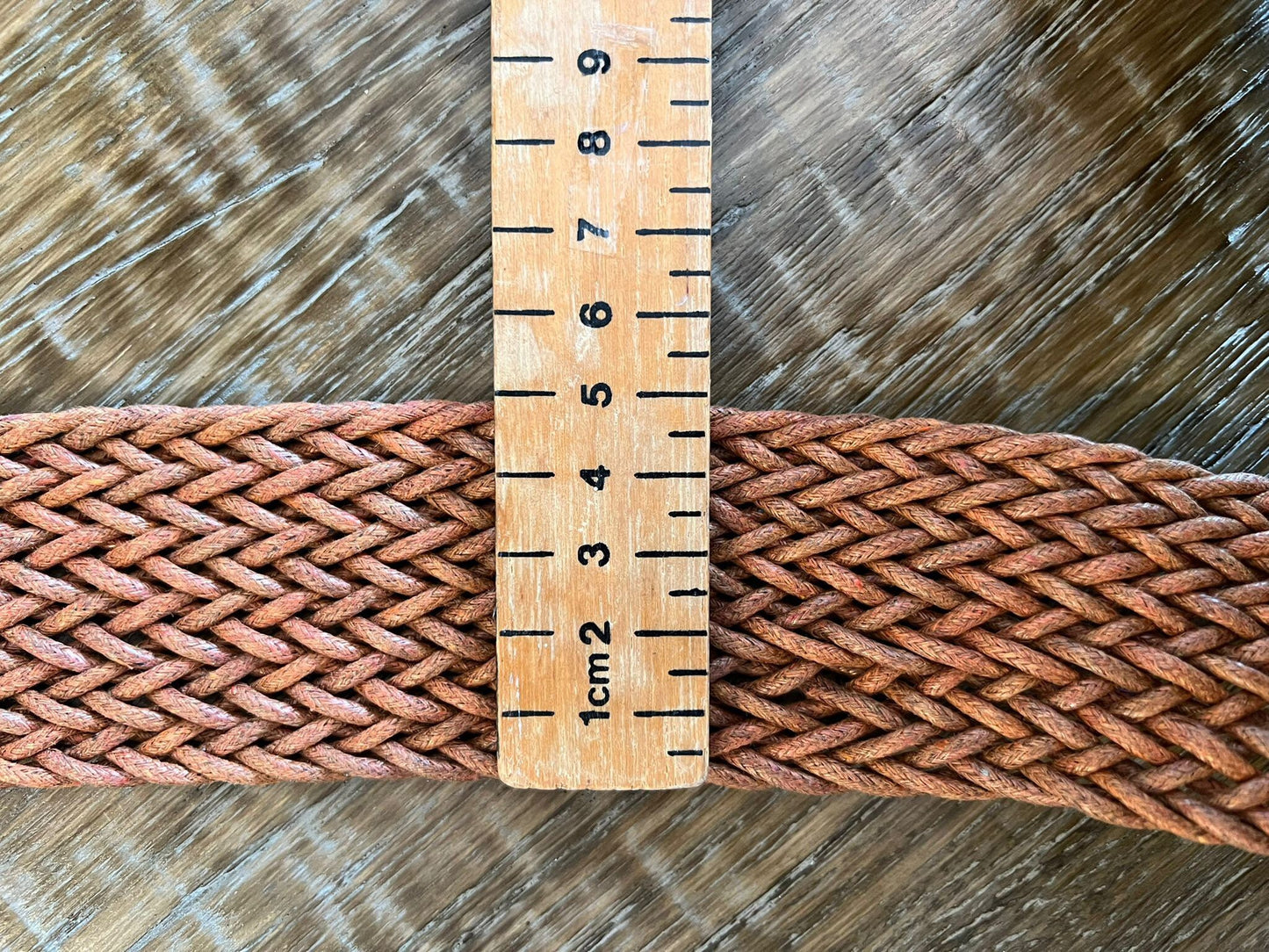 X-Long Plaited Belt in Warm Tan Colour, UK 8-30