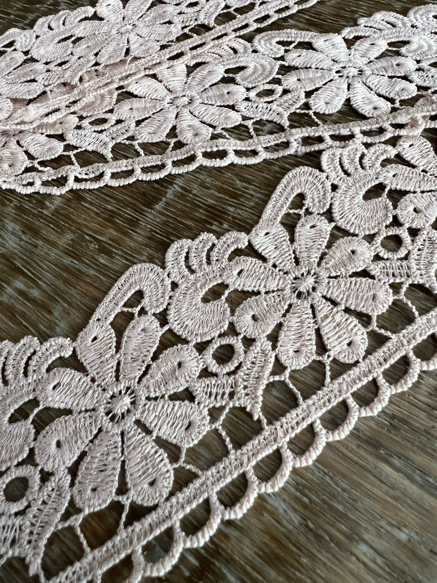Beige Lace 2.5” Wide, Scalloped Edge
