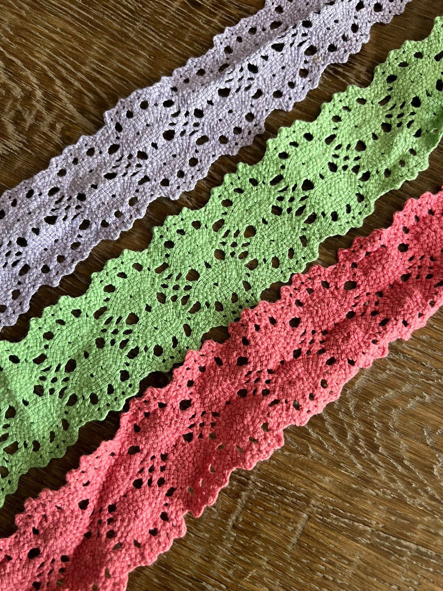 4.5mm Cotton Lace, 3 Colours