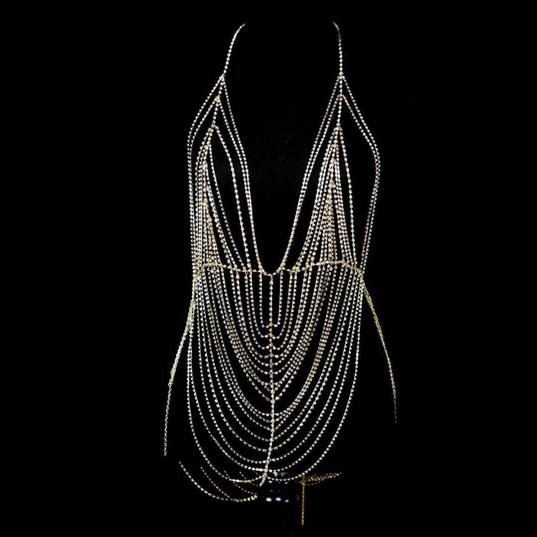 Crystal Outfit, Diamanté Rhinestone Top, Club Wear, Bling, Handmade, FAN Fashion