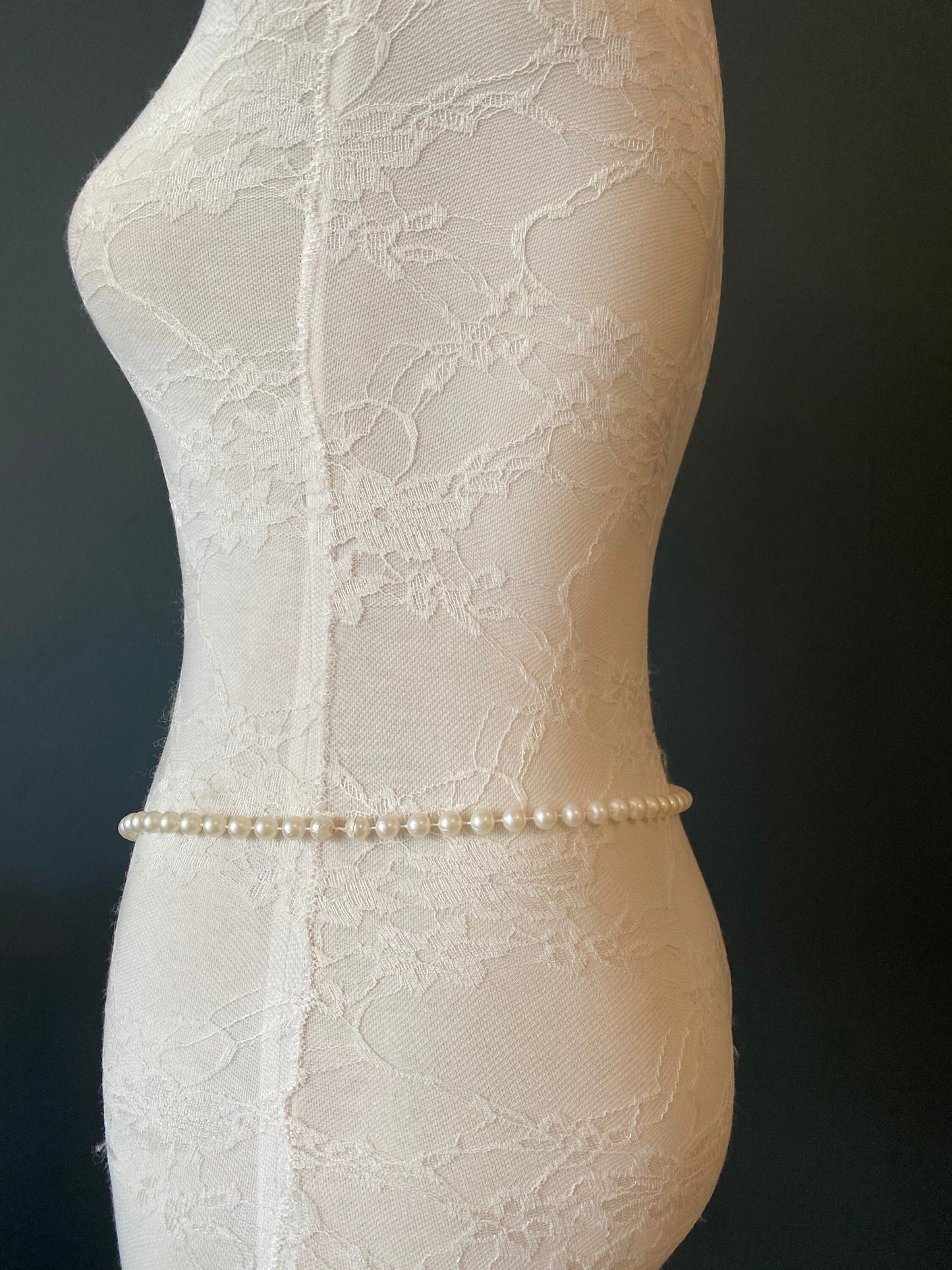 Pearl Belt, Full Length Pearl Belt, UK sizes 18”-50” Cream Pearl Belt, Swimwear, Dresses, Top, Accessory, Fashion, FAN Design