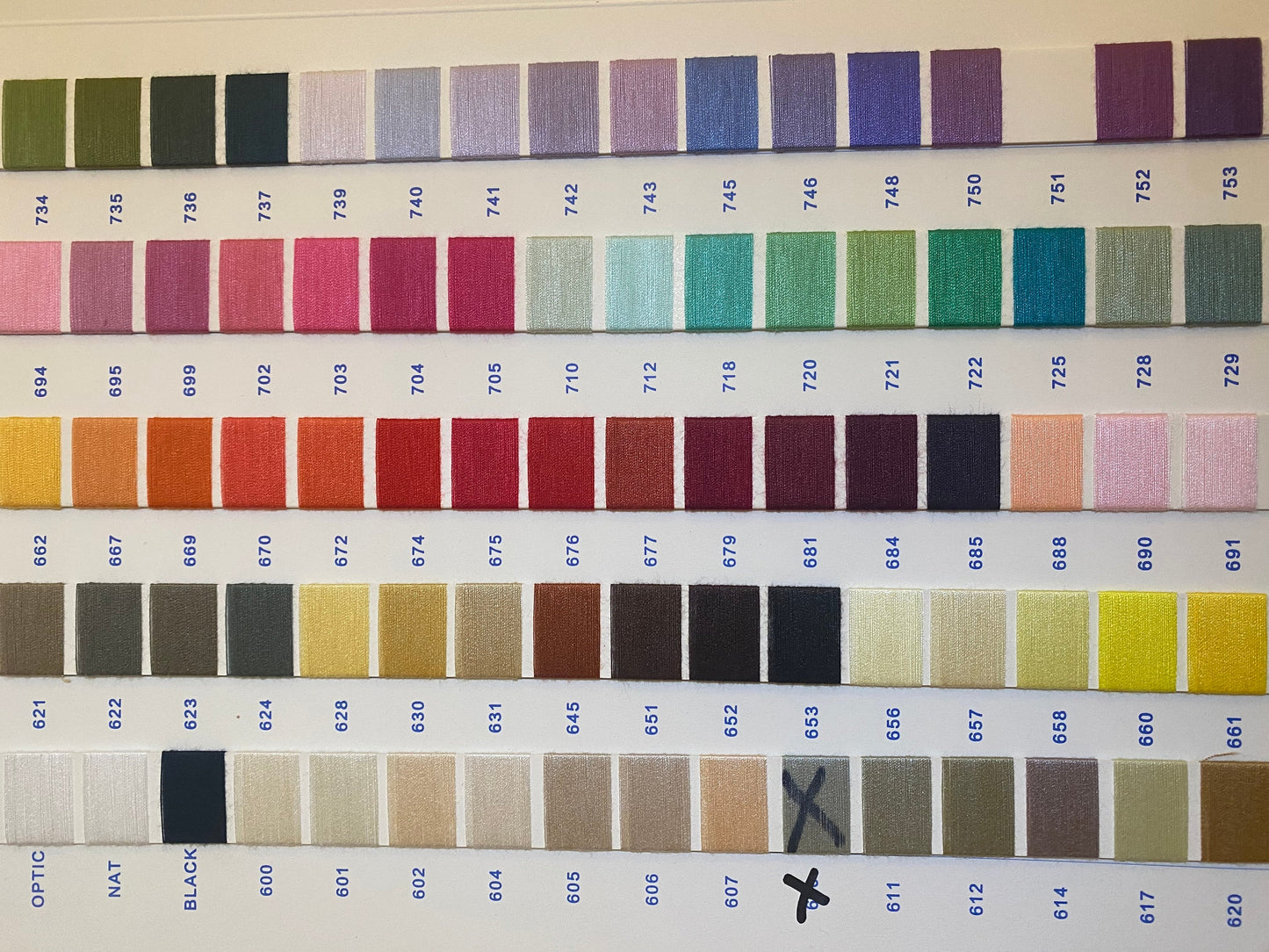 10x 5000yard Cones, Sewing Thread, Polyester, Overlocking 120s SPUN, 127 colours