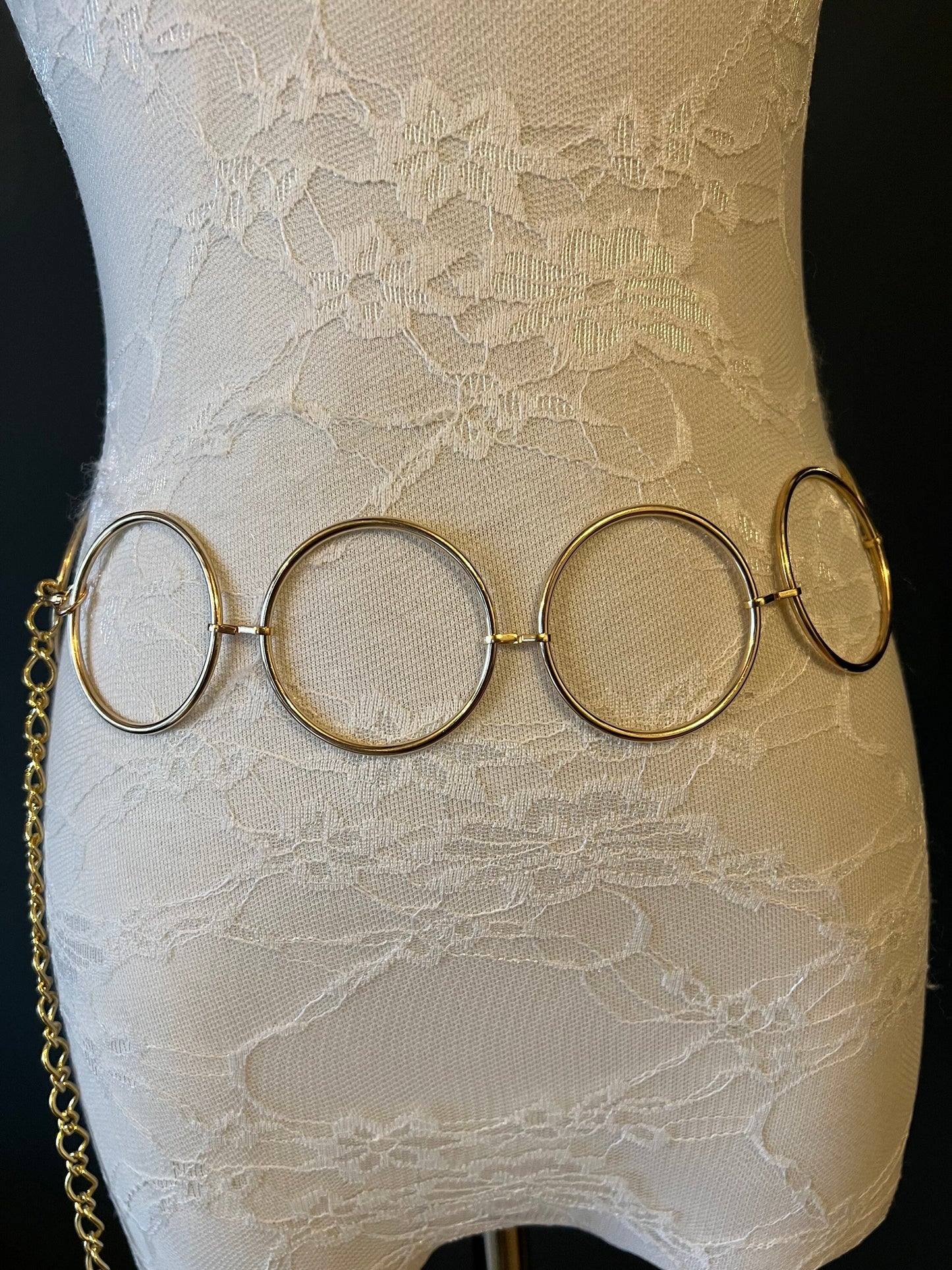 X-Long Belt, Gold Ring Belt, Fashion Belt, Plus Sizes, Ring Belts, High Quality Italian Belt, 2” Rings, Chain Belts, UK Size 4-32