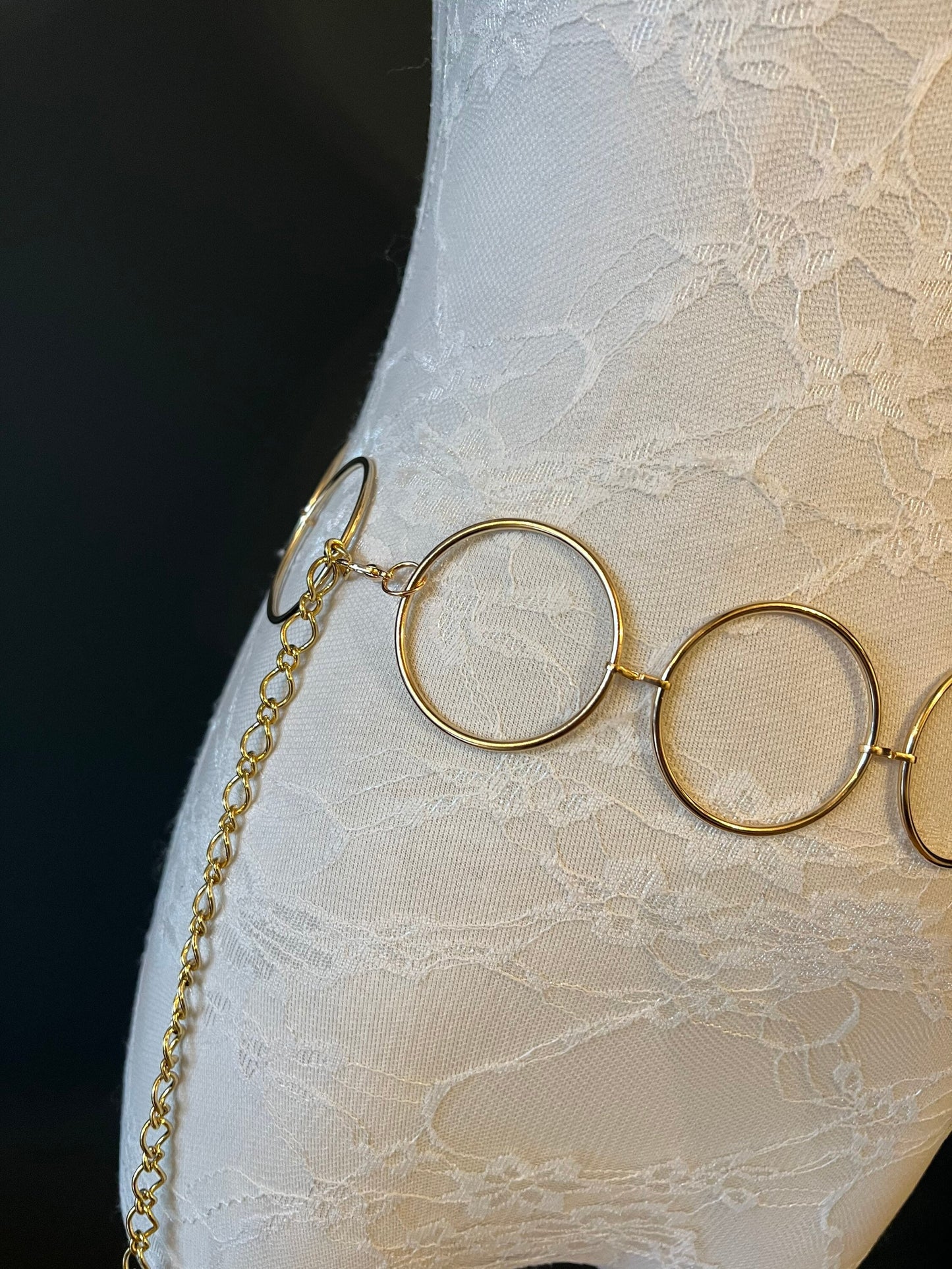 X-Long Belt, Gold Ring Belt, Fashion Belt, Plus Sizes, Ring Belts, High Quality Italian Belt, 2” Rings, Chain Belts, UK Size 4-32