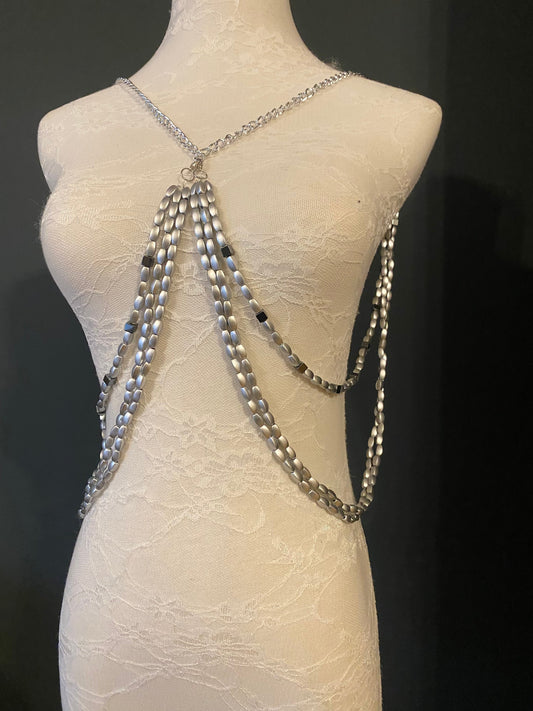 Body Chain, Festival Chain, Silver Body Chain