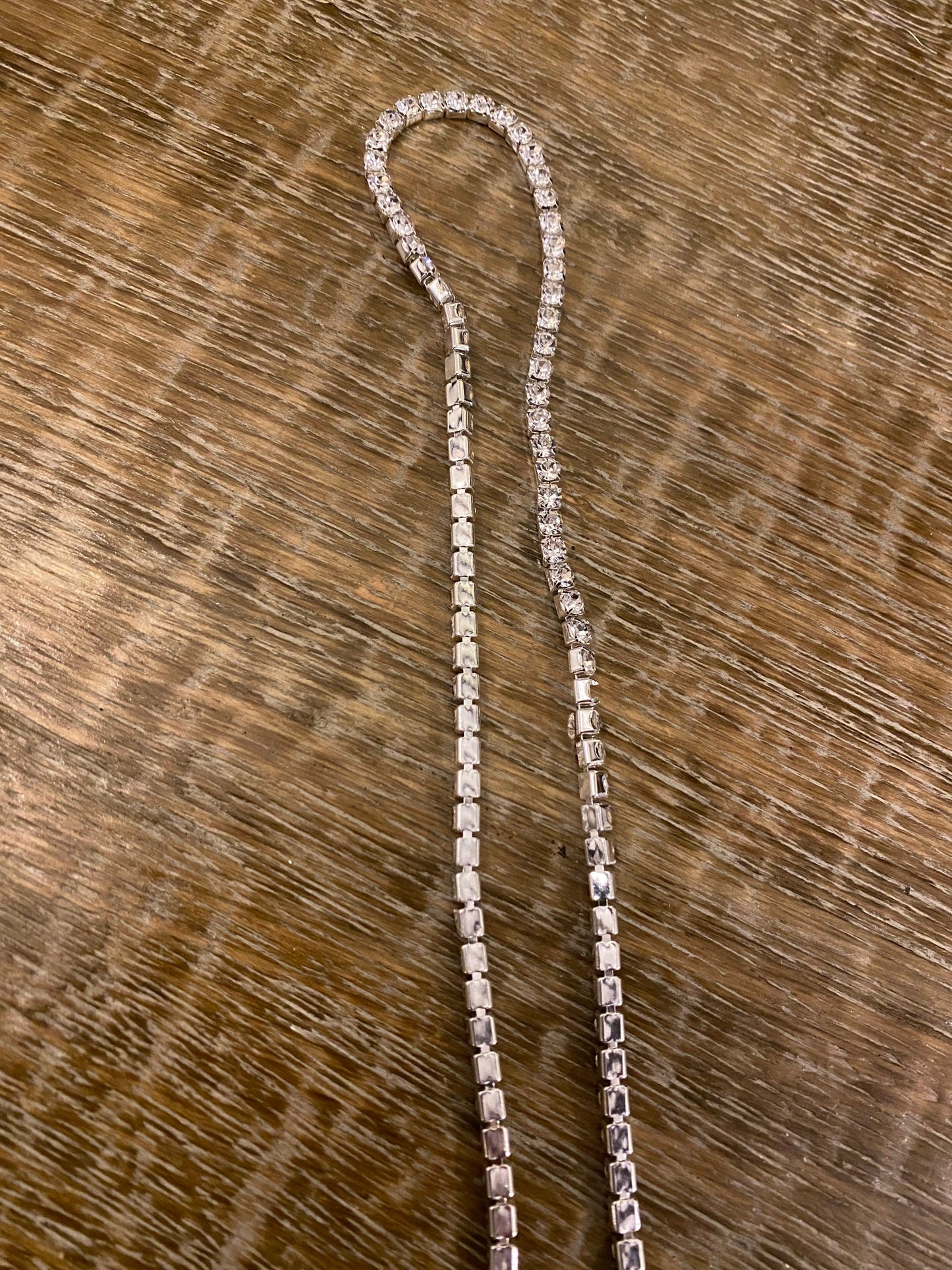 Diamanté Strap, Rhinestone Strap, Silver chain strap, 29cm (11.5”) Long, Rhinestone Strap, Bra Strap, Replacment Strap, Gold, Silver, Bags