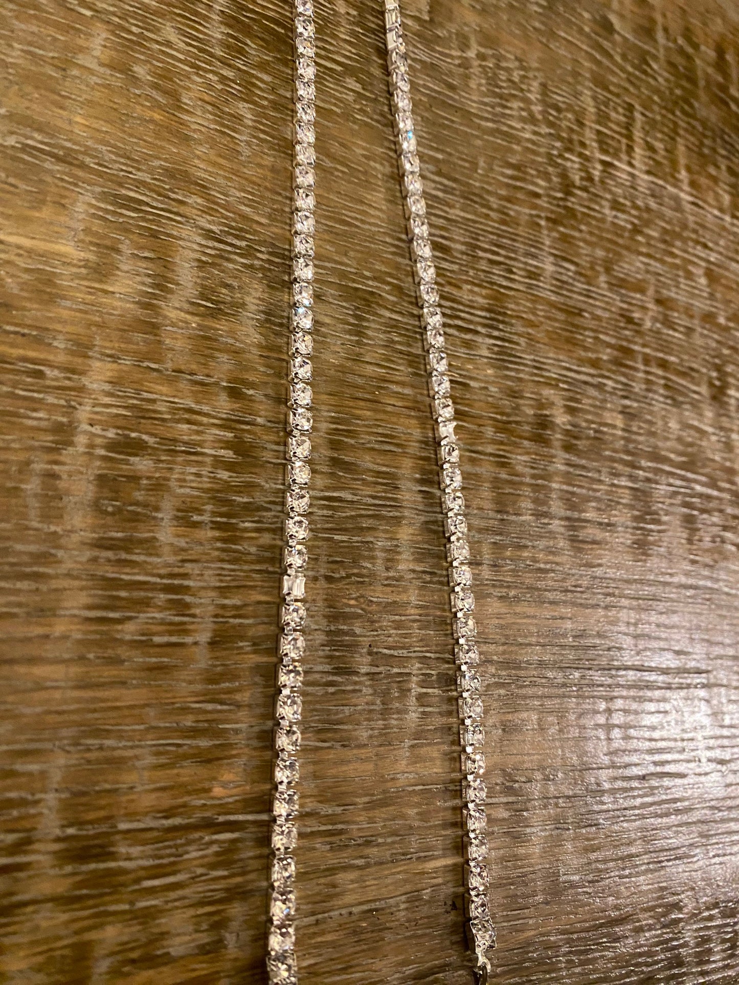 Diamanté Strap, Rhinestone Strap, Silver chain strap, 29cm (11.5”) Long, Rhinestone Strap, Bra Strap, Replacment Strap, Gold, Silver, Bags