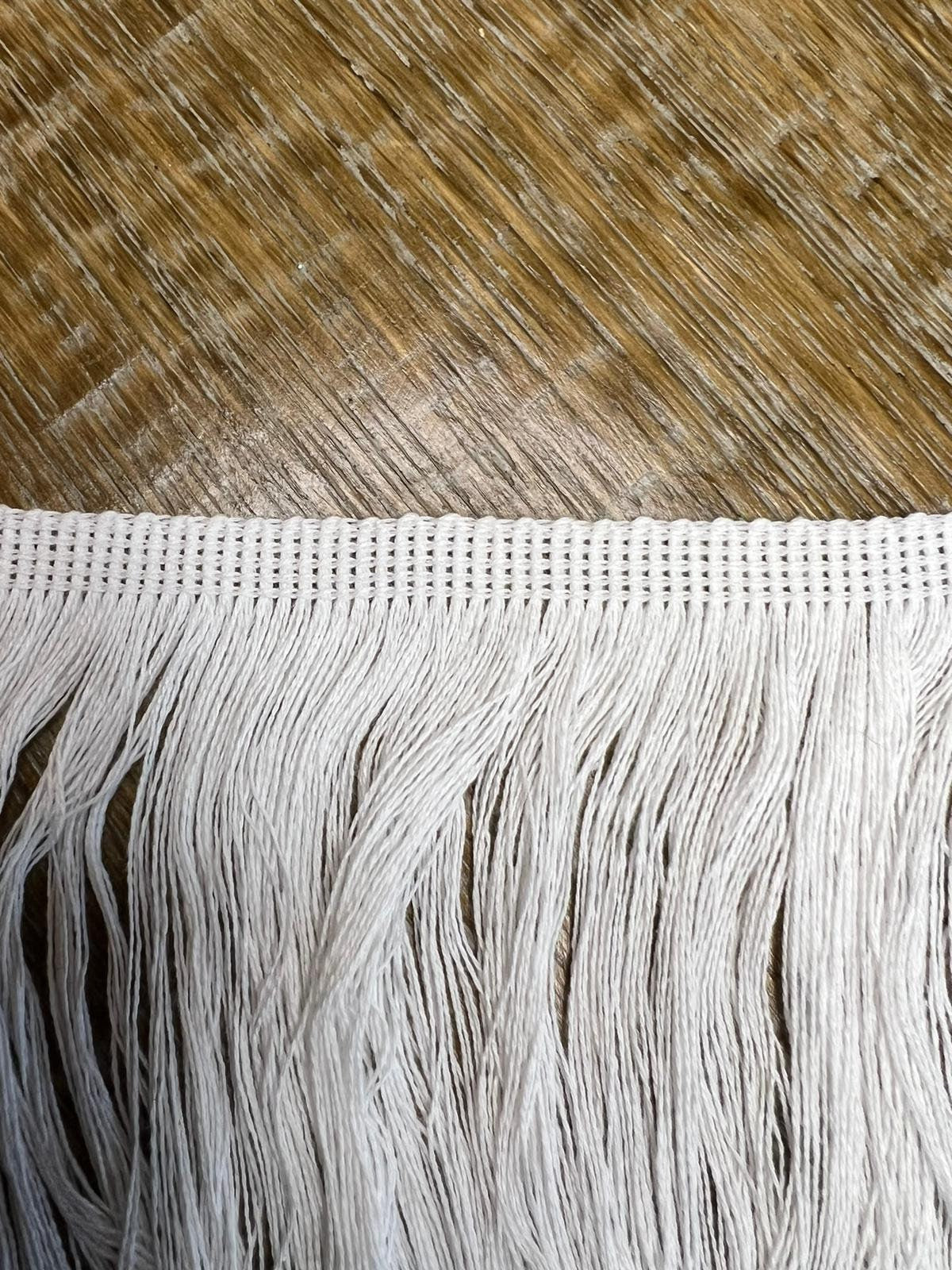 6” Wide, Soft Cotton Fringe, Fringe, Tassels, Off white Cotton Fringe, 15cm Off White Fringe, Furnishings, Clothing, Craft Fringe