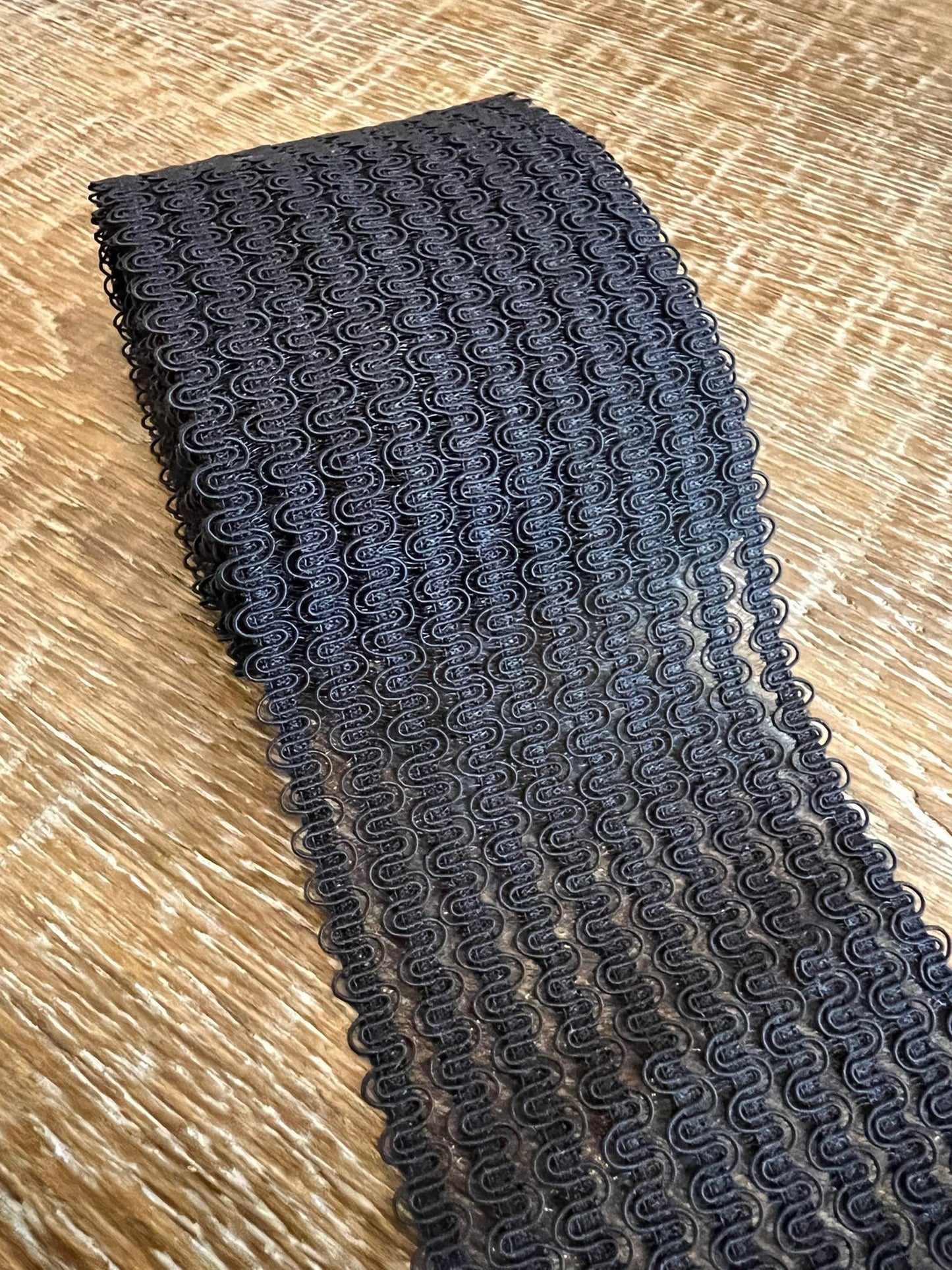 7cm Wide Fancy Black Elastic, Belt & Dress Trim