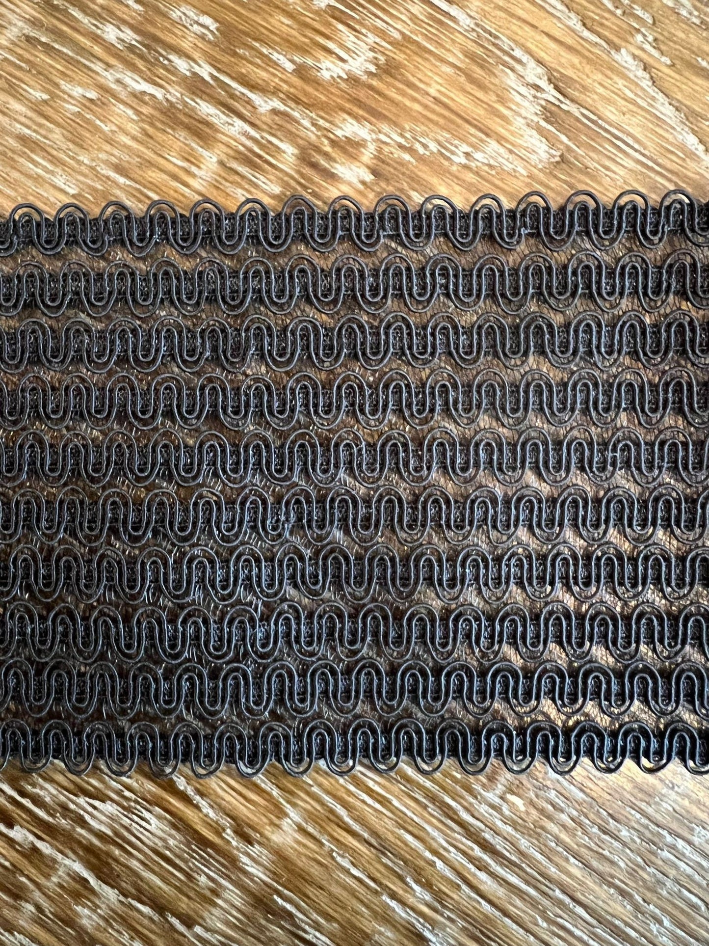 7cm Wide Fancy Black Elastic, Belt & Dress Trim