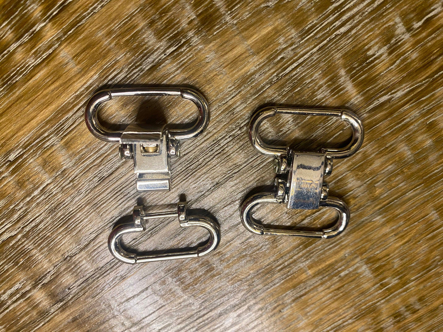 Metal Two Part Buckle, 4cm x 3.5cm, Silver