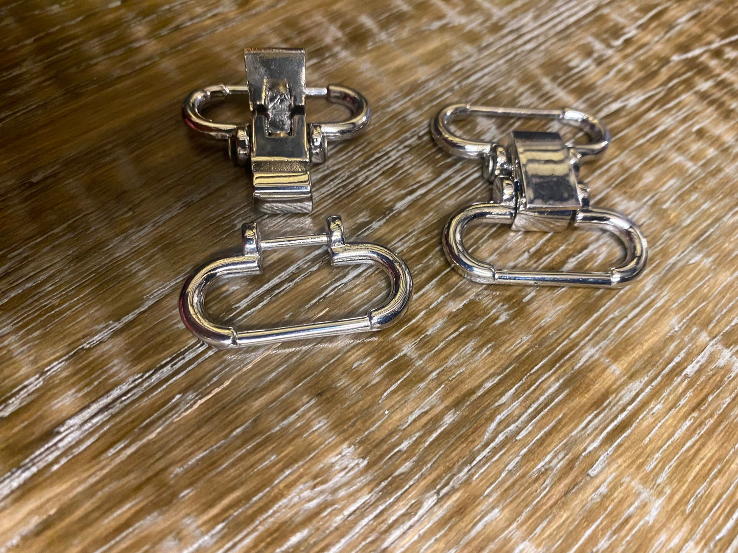 Metal Two Part Buckle, 4cm x 3.5cm, Silver