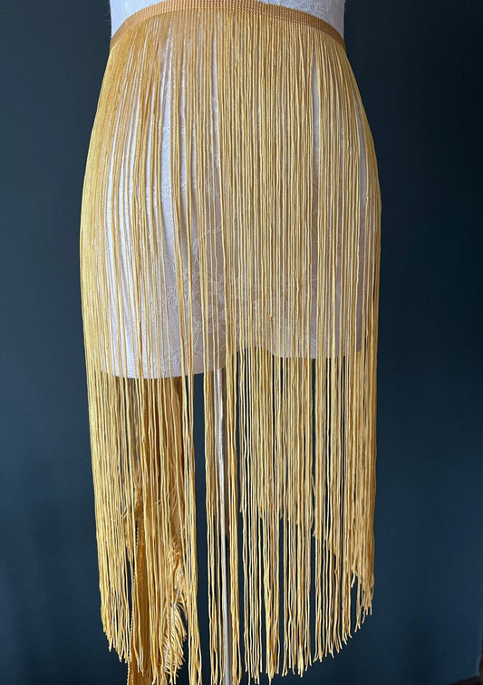 20” Long Fringe, Dress Fringe, Gold Fringe, Long Fringe, Fringe trim, Dance Costume, Latin Dance, Stage,Clothing, home decor, Skirts