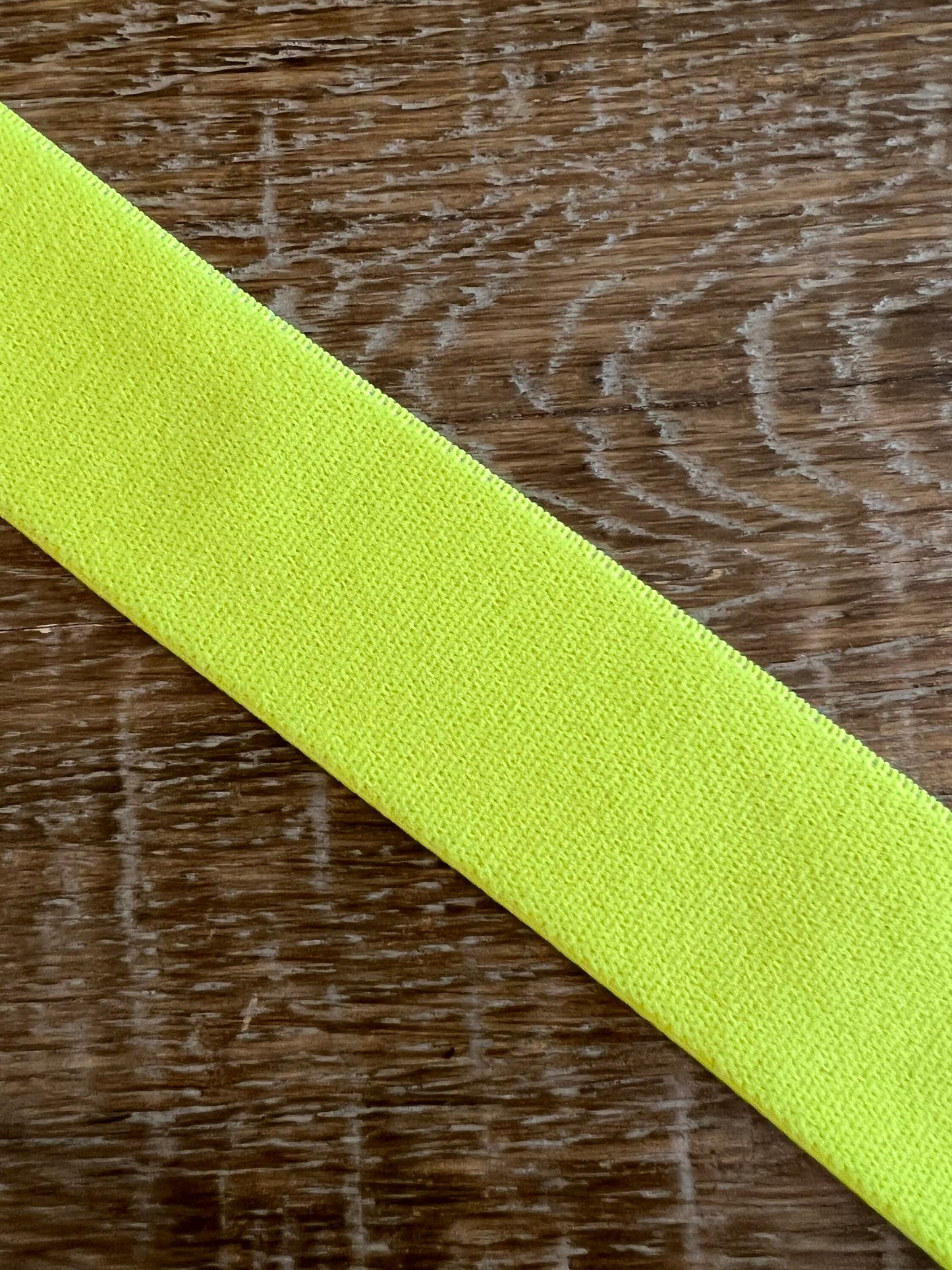 Neon Woven Elastic, 2.5cm or 4cm, Pink / Yellow / Green / Orange