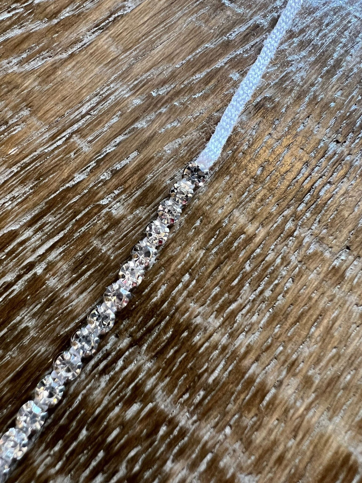 Diamante Rhinestone Trim on Cord, Sew-On Crystals