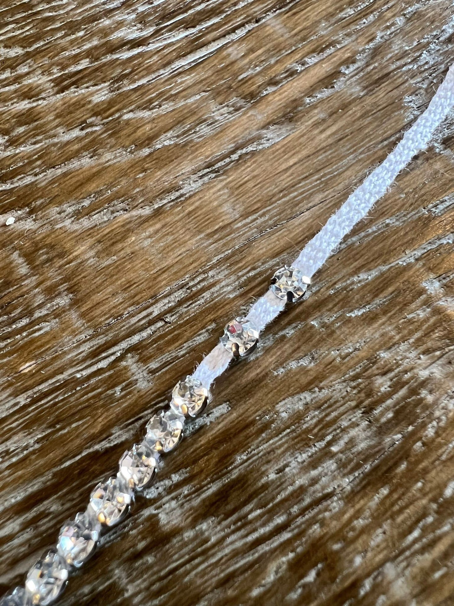 Diamante Rhinestone Trim on Cord, Sew-On Crystals