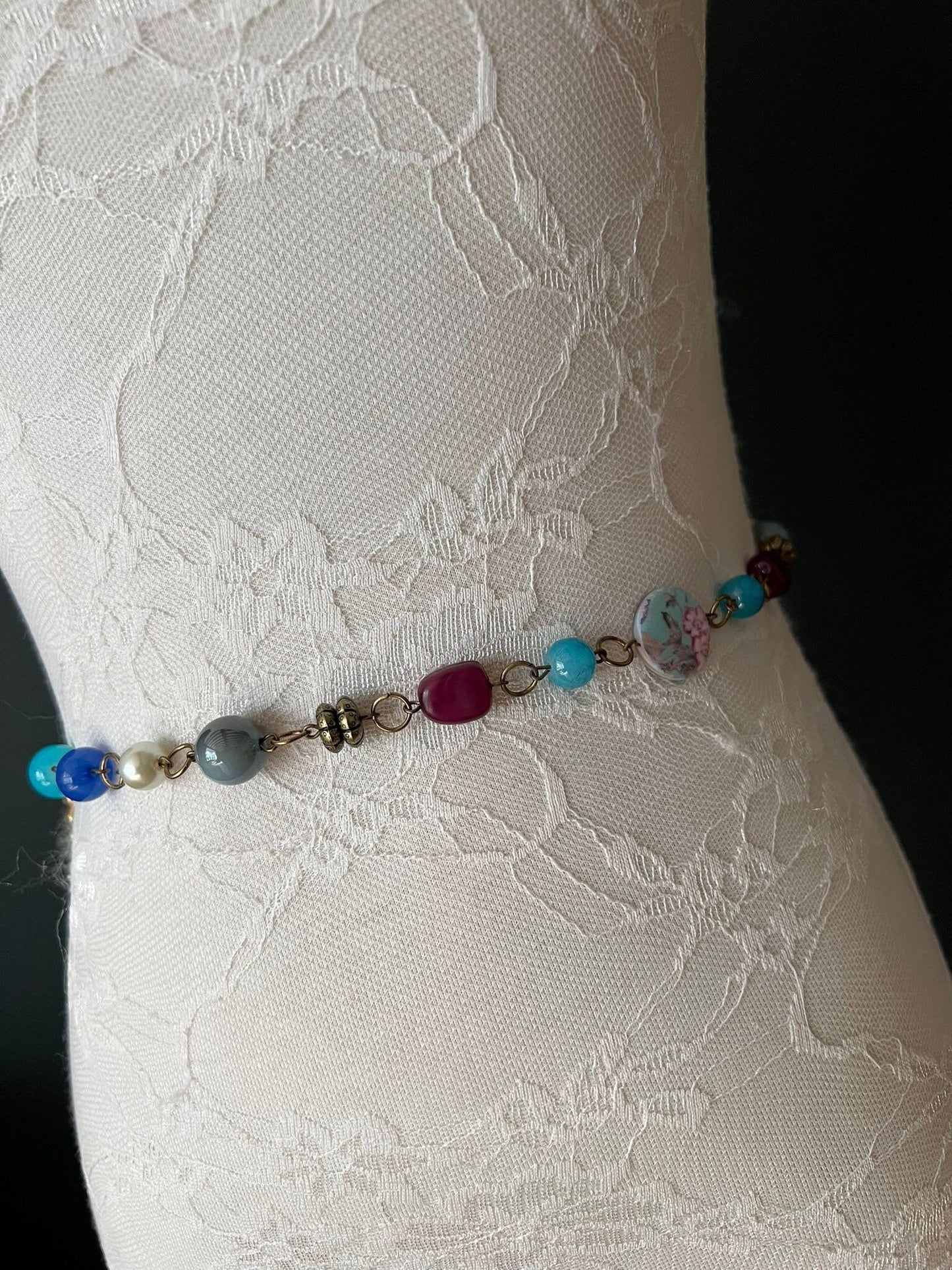 X-long Chain Belt, Blue Chain Belt, Teen Size, Plus Size, Prom, Belt Accessory, Bridesmaid, Fashionable Belts, Fashion belt, Summer belt
