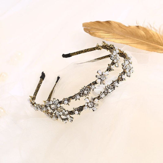 Princess Gemstone Headband, Jewelled Headband, Rhinestone Headband, Bridal, Weddings, Embellished Headband, Luxury Headband, Gift,FAN Design